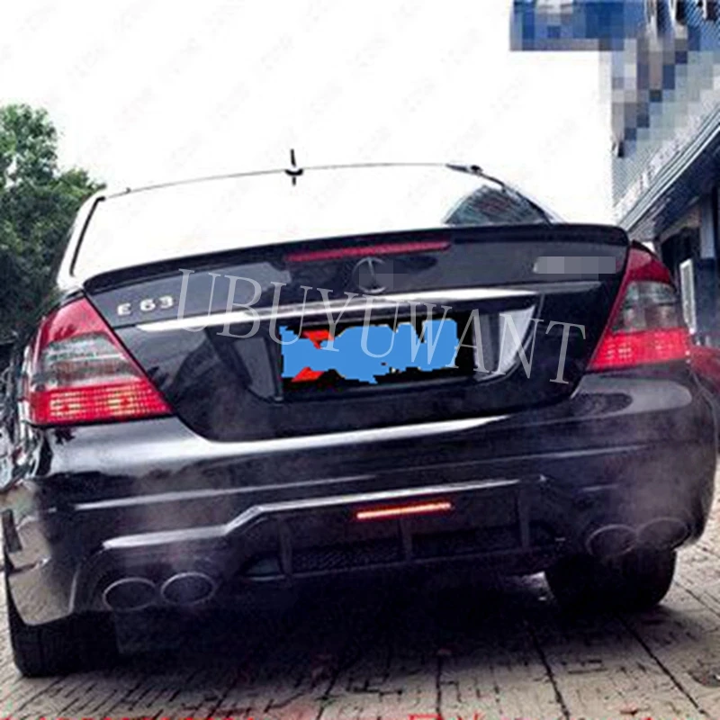 UNPAINT AMG стиль багажника спойлер заднего крыла подходит для Mercedes BENZ E CLASS W211 2003-2009 |