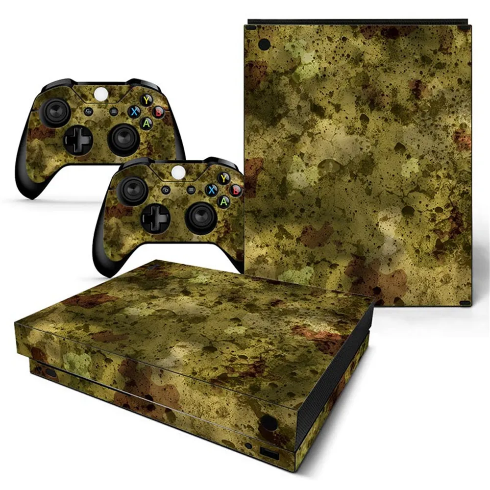 Прямая поставка ПВХ покрытие наклейка для Xbox one X консоли и контроллеры|stickers