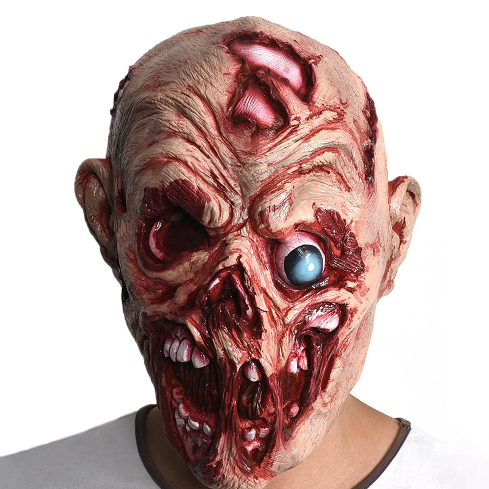 Новый латексный тусклый глаз бусы Набор Хэллоуин ужасная маска выпускного