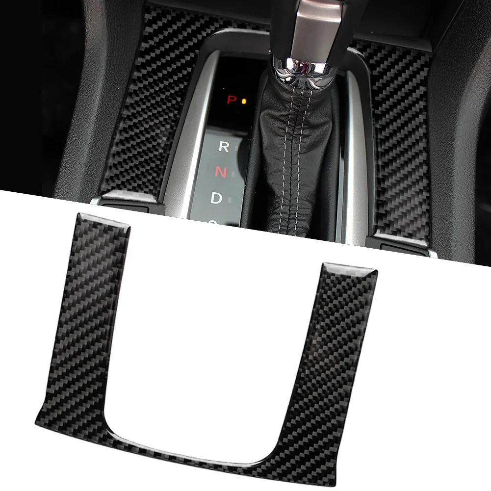 

Car Shift Gear Cover Panel Inner Interior Moulding Trim For Honda Civic X 10th 2016 2017 2018 2019 Carbon Fiber ABS Plastic