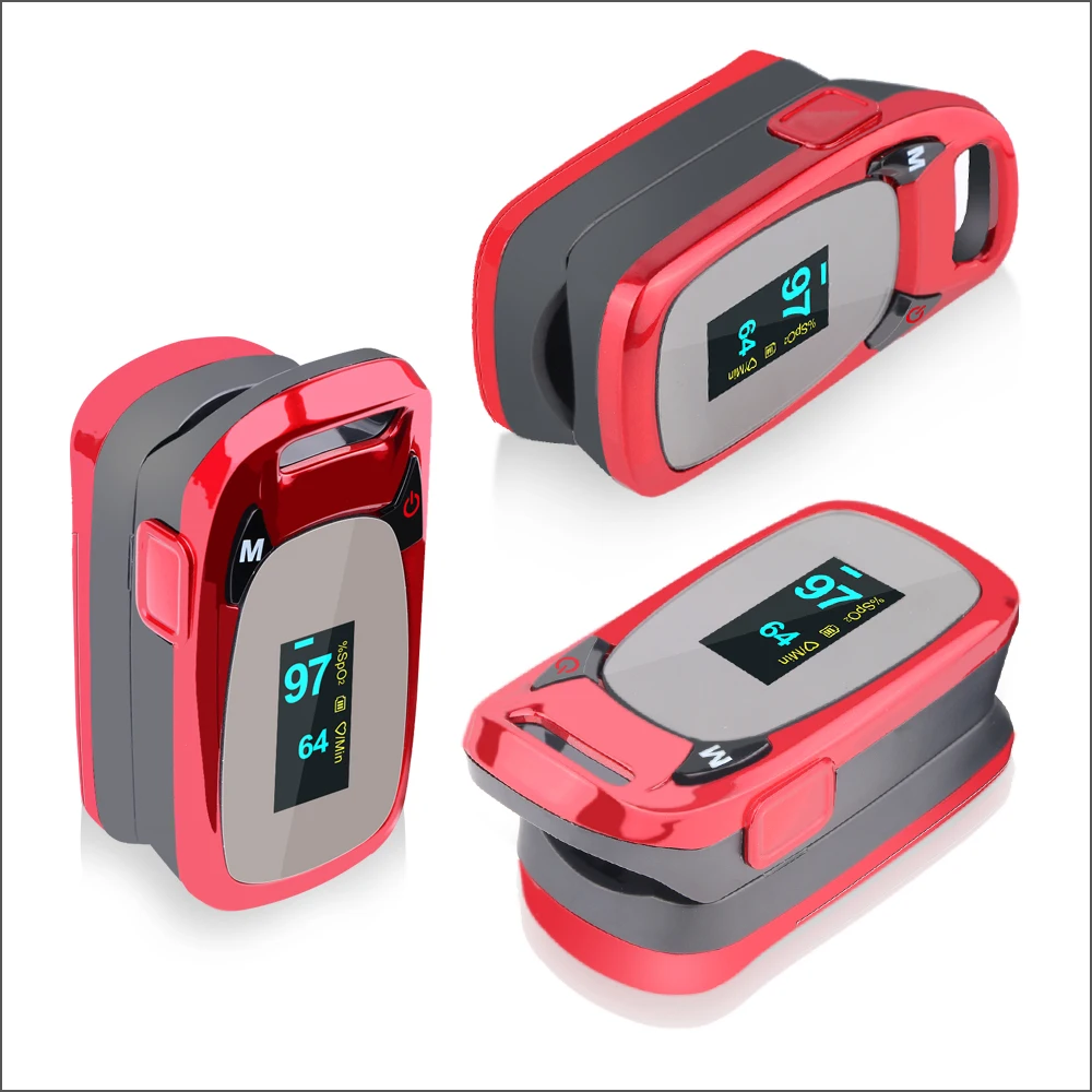 Пульсоксиметр RZ на палец портативный насыщенный OLED-дисплеем |