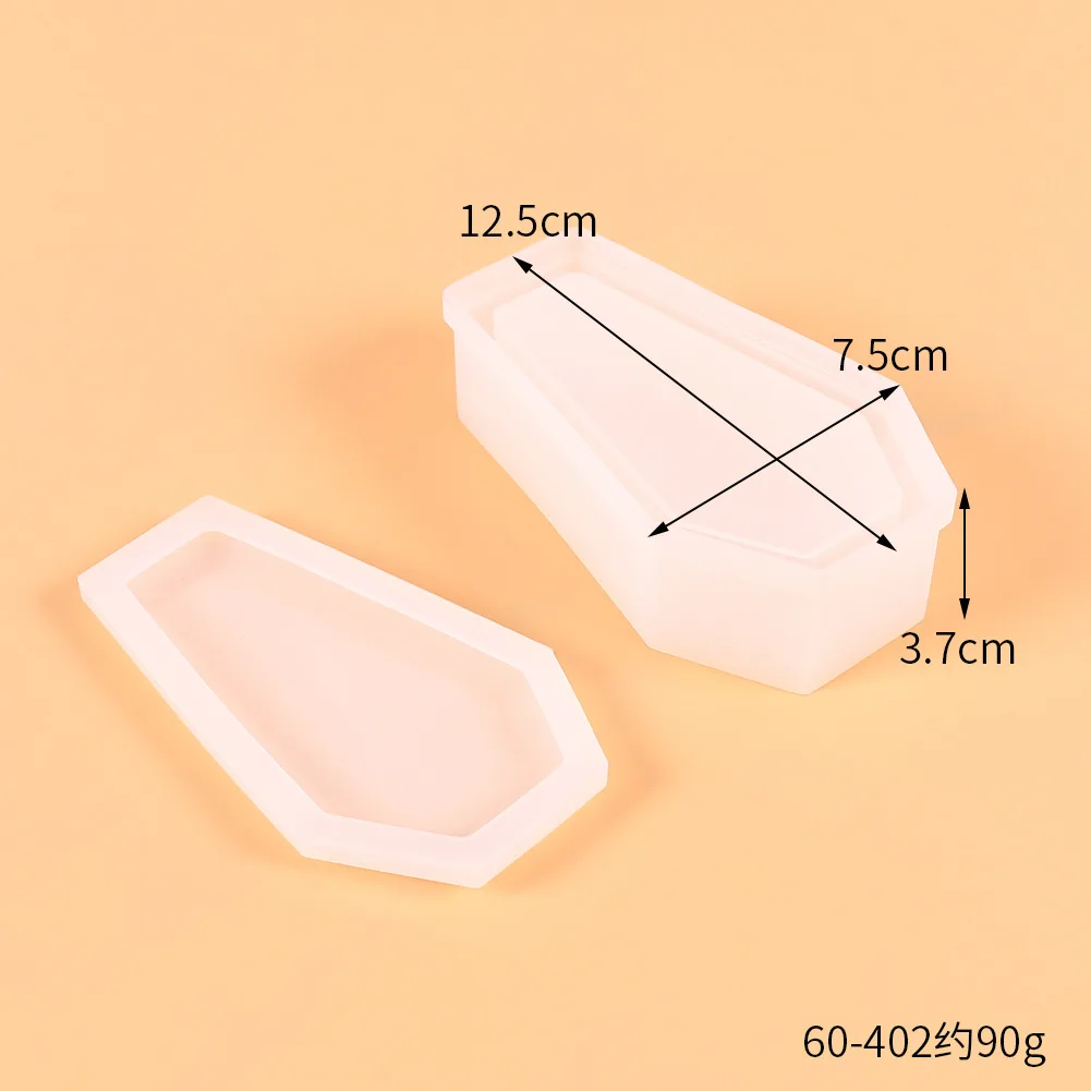 

Food Silicone Cake Mold DIY Halloween 3D Coffin Storage Box Shape Fondant Chocolate Tray Mould Mousse Maker Mold Kitchen Tools