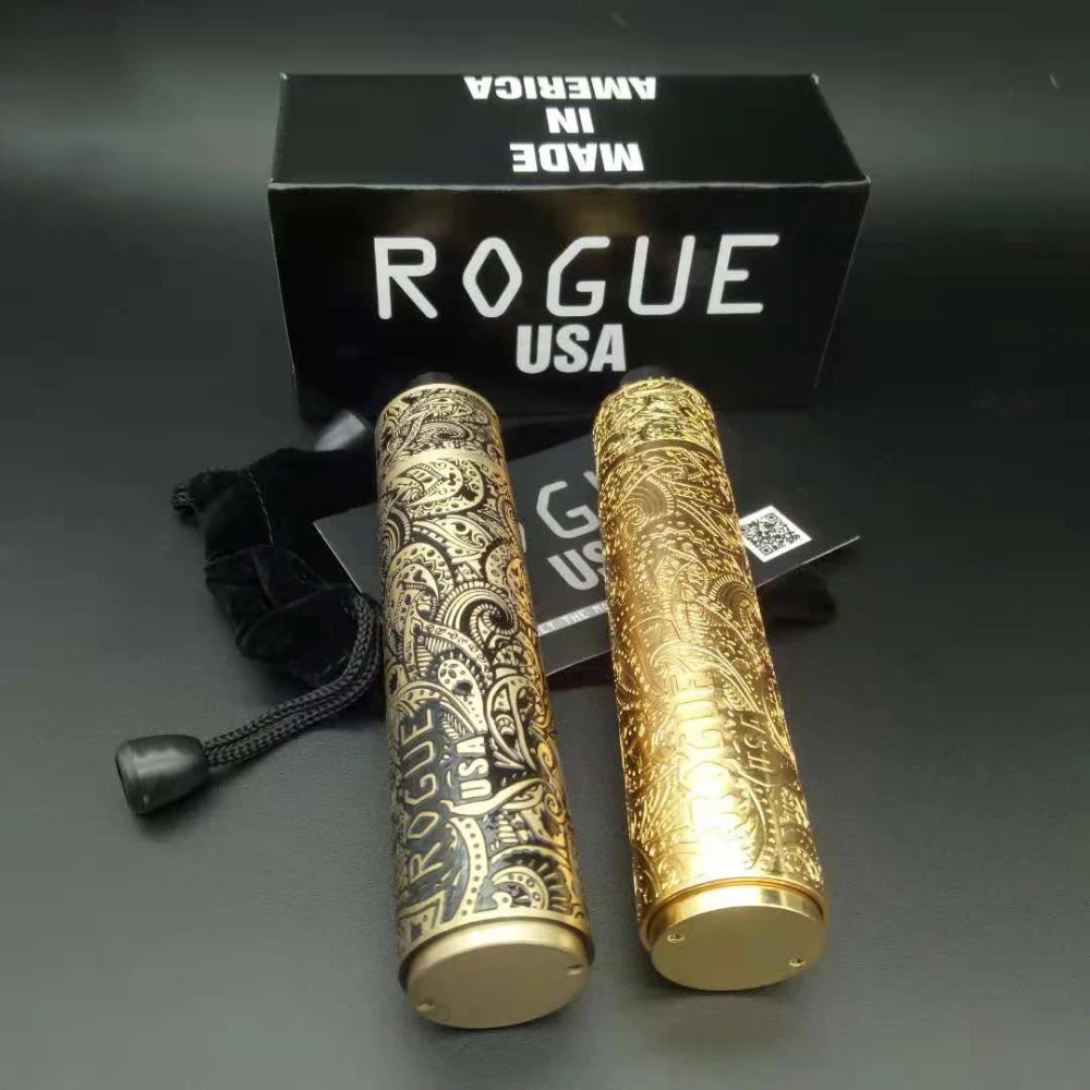 Rogue mech Mod Kit Vape 18650 батарея электронная сигарета резной латунный материал
