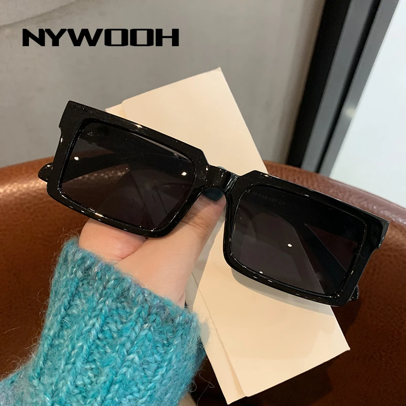 Солнцезащитные очки NYWOOH в стиле ретро UV400 для мужчин и женщин небольшие винтажные
