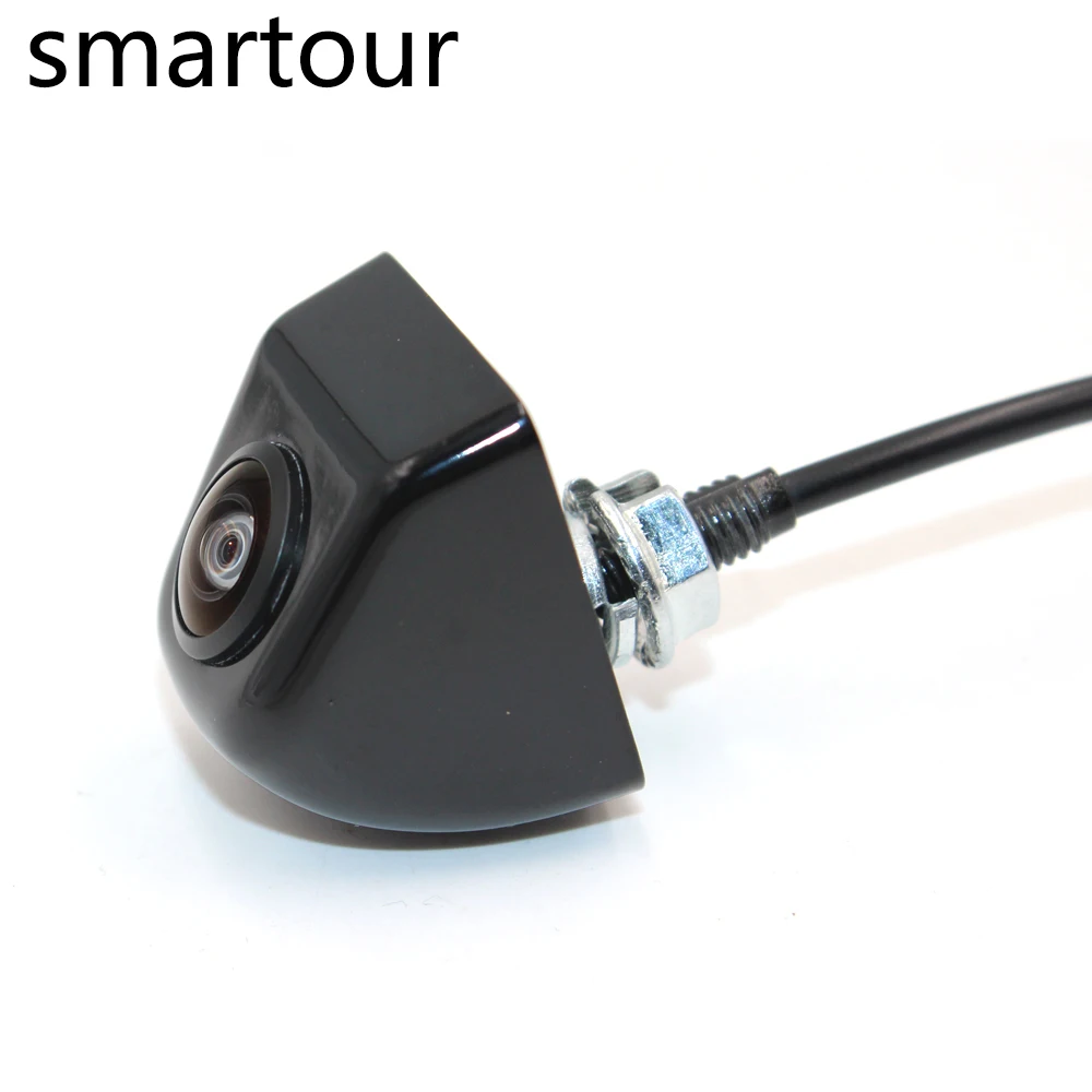 Smartour Автомобильная камера заднего вида 180 градусов CCD Рыбий глаз объектив вид спереди сбоку CCTV автомобильная парковочная камера