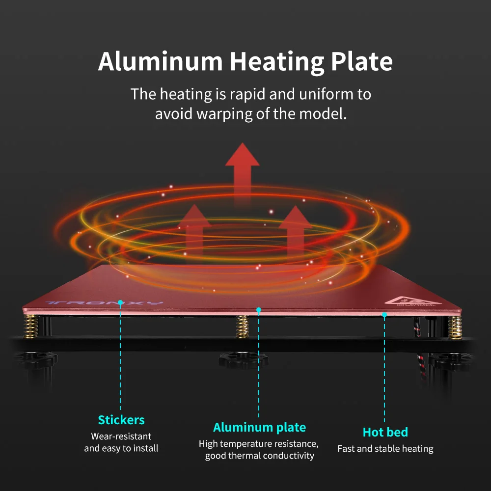 Full Metal High Precision Resume Power Failure Aluminum Bed 3D Printer Diy Kit with Automatic Leveling Function and Touch Screen