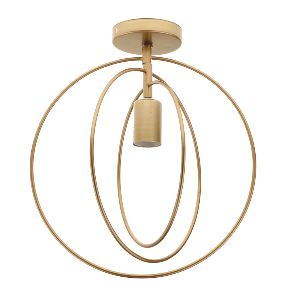 

Circle Flush Mount Ceiling Light Lamp LED Downlight Bulb Holder Golden