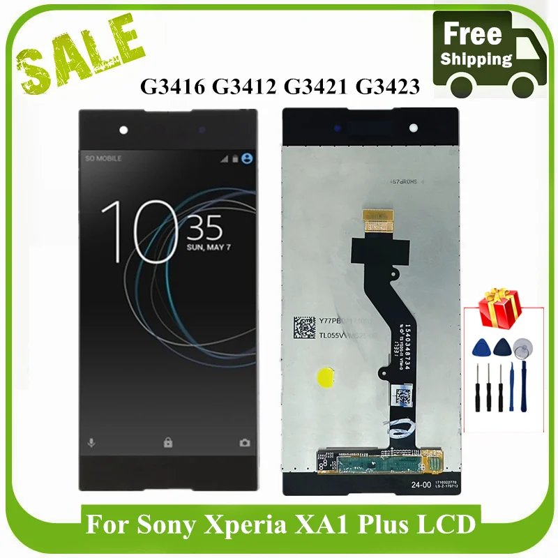 5 &quotОригинальный дисплей для Sony Xperia XA1 Plus дигитайзер сенсорного экрана в сборе G3412