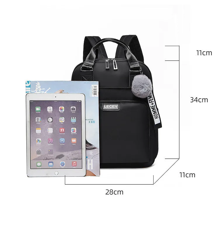 

2020 New Fashion Ladies Multi-function Large Capacity Casual Backpack Waterproof High Quality Oxford Cloth Backpack