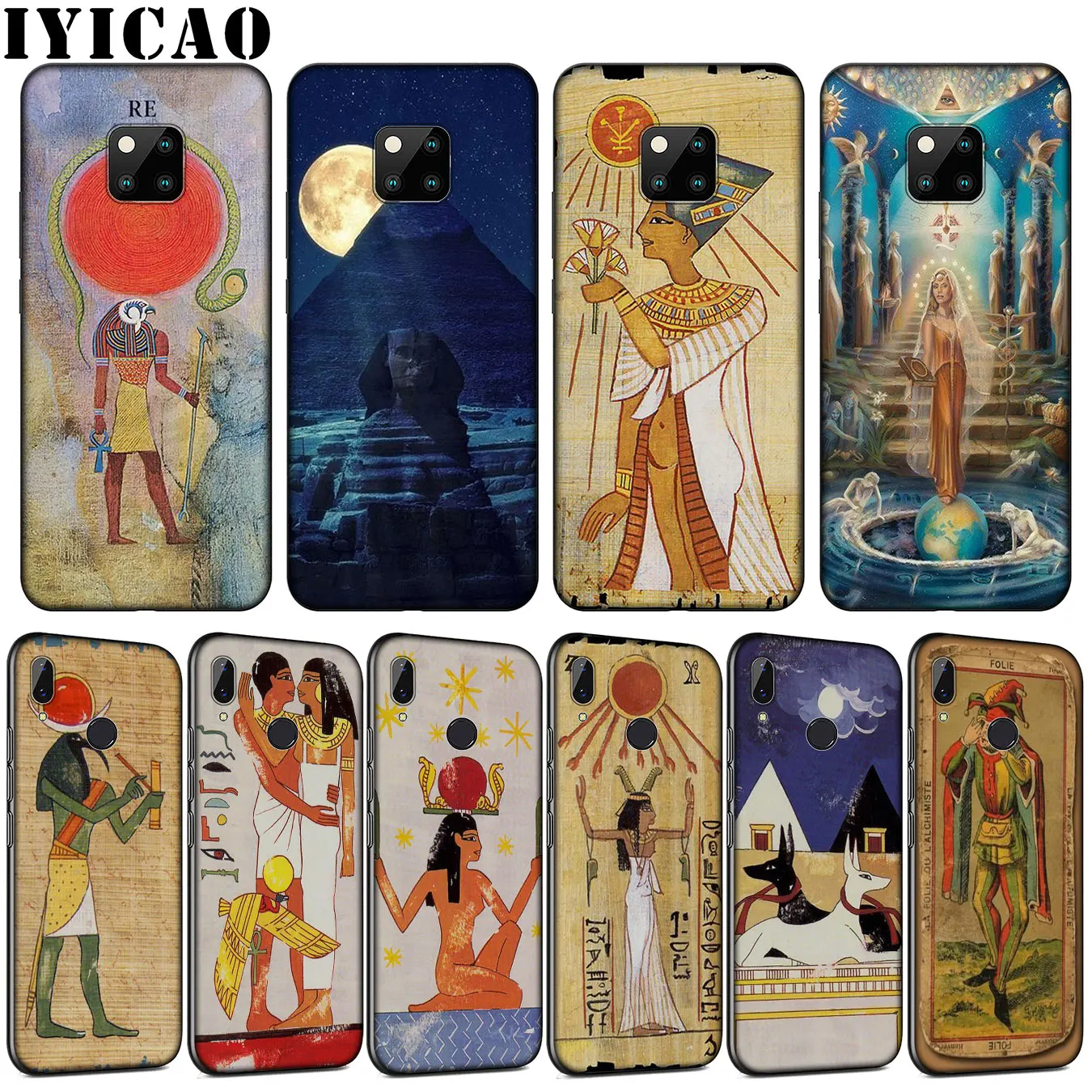 Чехол для телефона из мягкого силикона с изображением Таро гадания Египта Huawei Mate