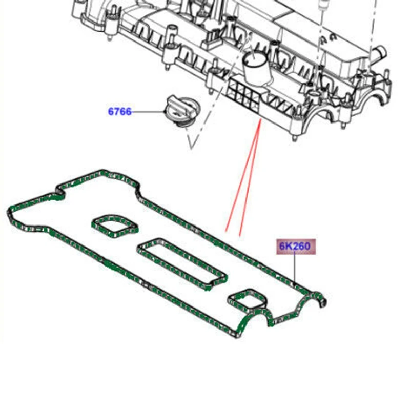 Valve Cover Gasket LR025664 for 2.0 16V Petrol Discovery Sport 2015- Freelander 2 Range Rover 2013- Evoque | Автомобили и