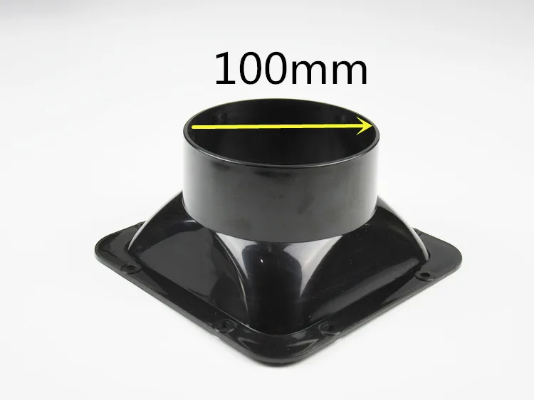 100mm 100-200 мм ABS круглое седло фланца трубы алюминиевая труба воздушный вентиляционный шланг коннектор выхлопной трубы система свежего воздуха вентиляционное оборудование - Цвет: 100mm