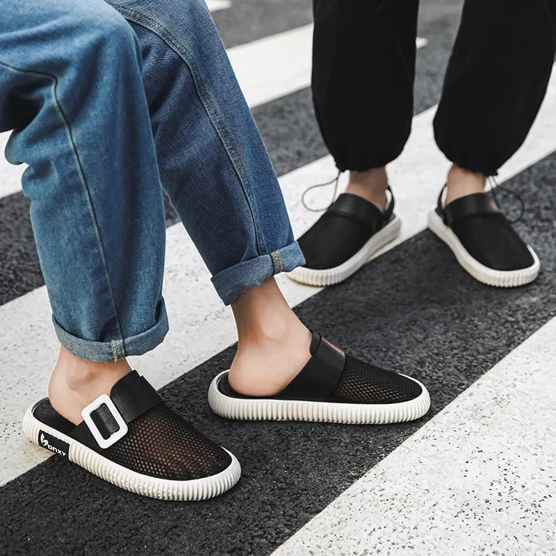 

Breathable Summer Beach Slides Women Men Slippers House Outdoor Thick Soled Sandals Boys Girls Ladies Bathroom Shoes Flip Flops