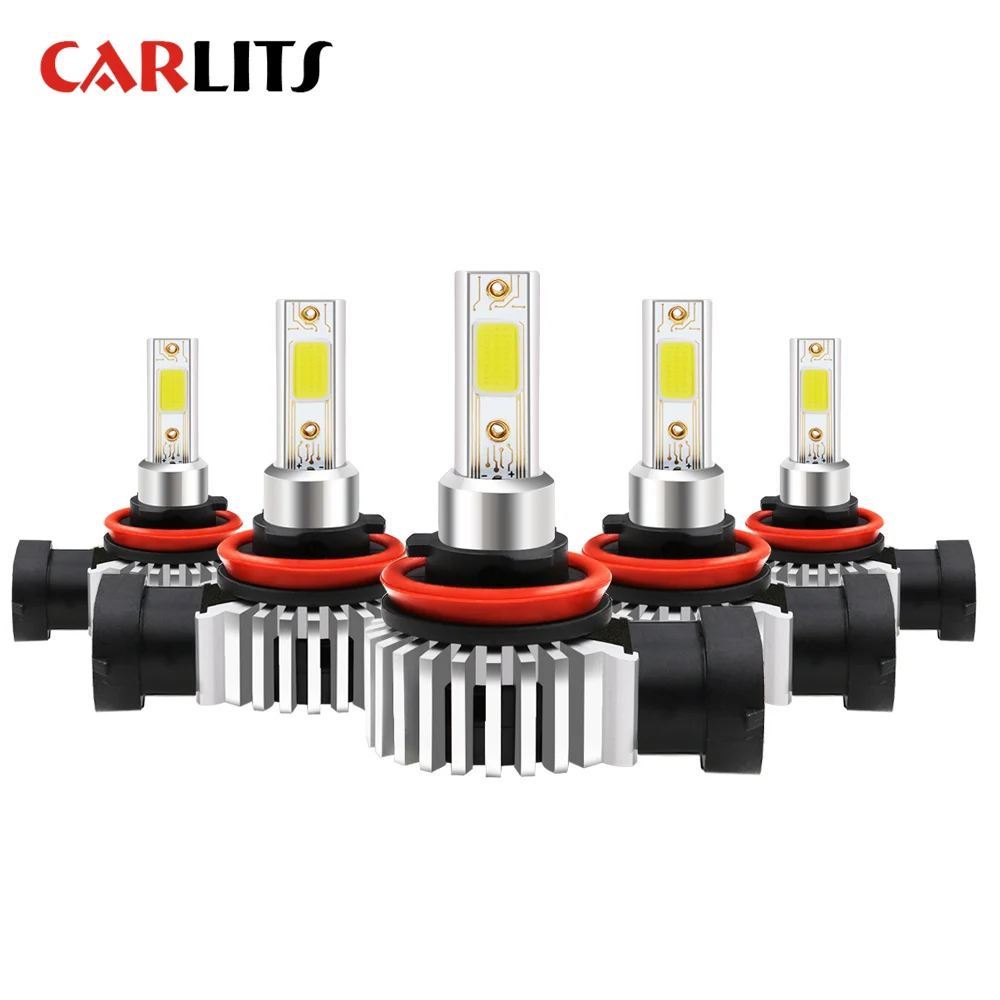 CARLITS H4 светодиодный H7 HB2 H3 HB3 H11 H1 H9 H8 автомобильная светодиодная лампа для фары