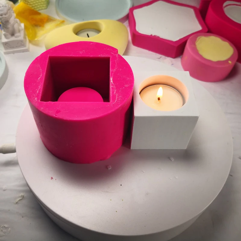 Домашний декор DIY Геометрическая свеча гипсовая Арома форма силиконовая плантаторная цементная форма cиликоновая форма керамическая художественная форма
