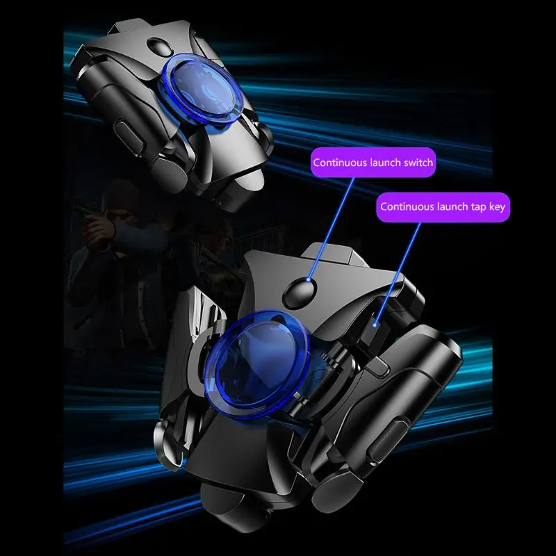 

Game Controller Mobile Phone Back Clip Gamepad Trigger Button Joystick For PUBG Game