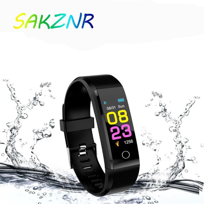 Смарт браслет 115 Plus для измерения кровяного давления фитнес трекер пульсометр