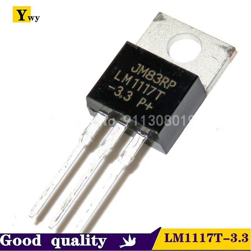 

10PCS LM1117T-3.3 LM1117-3.3 LM1117T 3.3V LM1117 800MA LDO TO-220 REG New