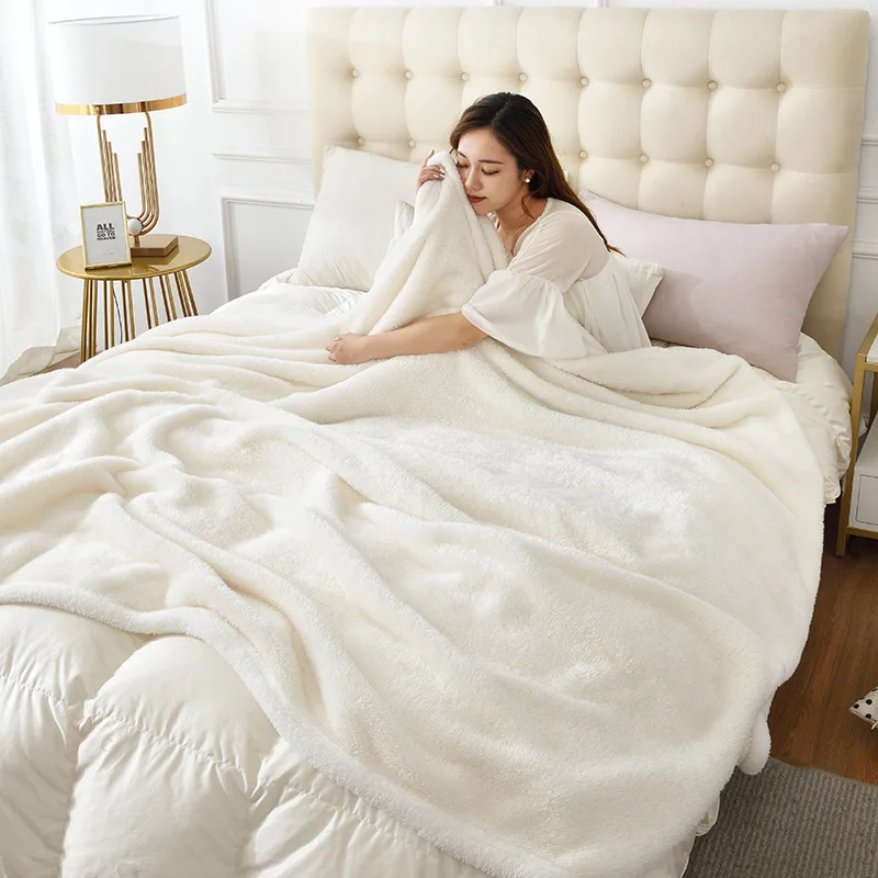 Зимнее Фланелевое Флисовое одеяло для взрослых парная кровать скандинавские
