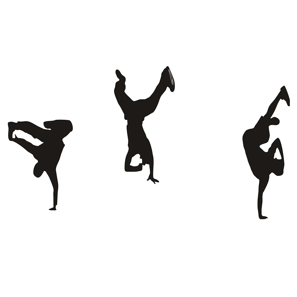 POOMOO настенная наклейка наклейки на стену в стиле порванов съемная s bboy хип-хоп рэп