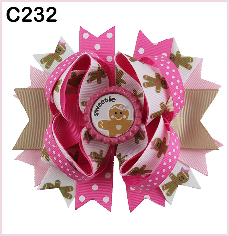 Бесплатная доставка D group 30 шт. модные рождественские банты для волос и забавные