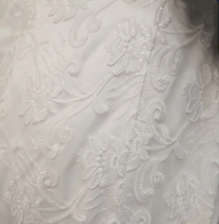 Свадебное платье с вырезом лодочкой новый стиль красивое кружевное свадебное