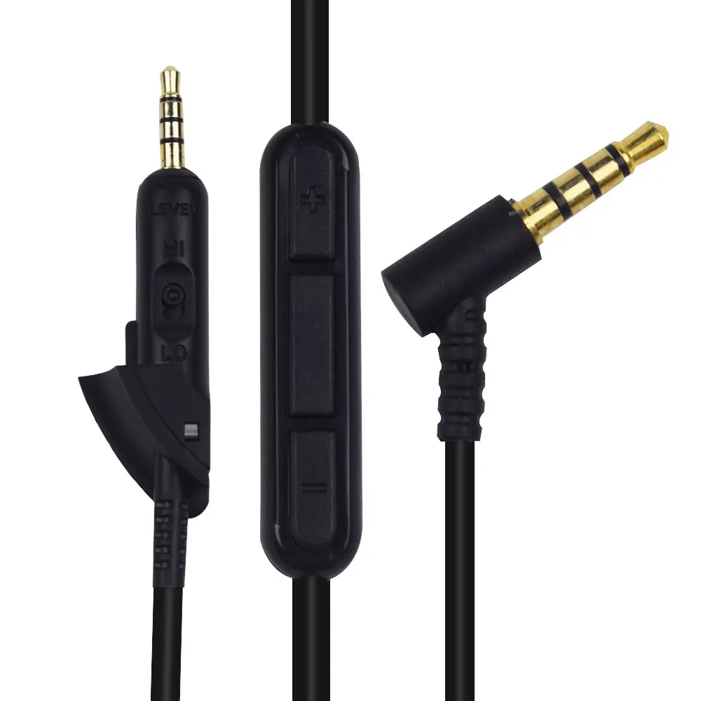 

Сменный стерео аудио кабель удлинитель музыкальный шнур для Bose QuietComfort Тихий комфорт QC 15 2 QC15 QC2 наушники позолоченные
