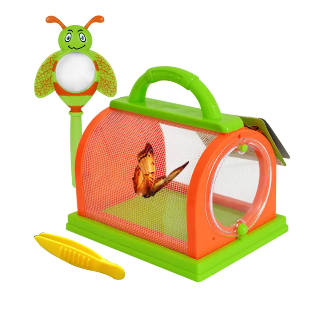 Insect Cage Small Pet Observation Children's Portable Feeding Experiment Silkworm Outdoor Science Toy | Игрушки и хобби