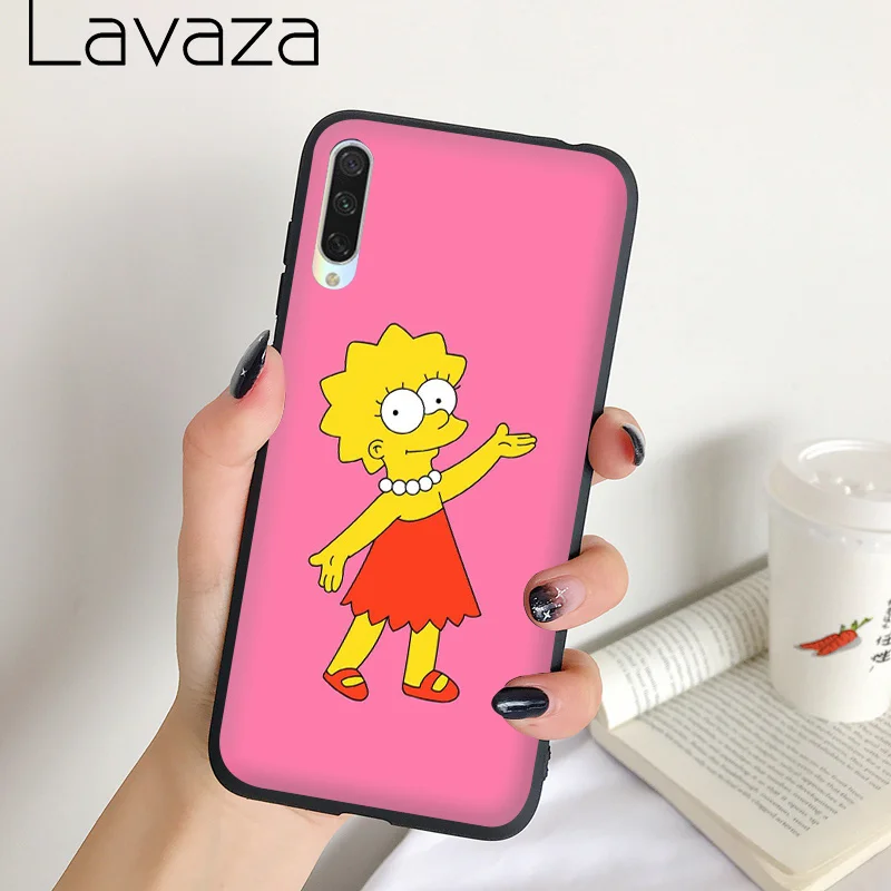 Мягкий силиконовый чехол Lavaza Bart и Lisa Simpson для Samsung S6 S7 Edge S8 S9 S10 S20 Plus Note 8 9 10 Lite |