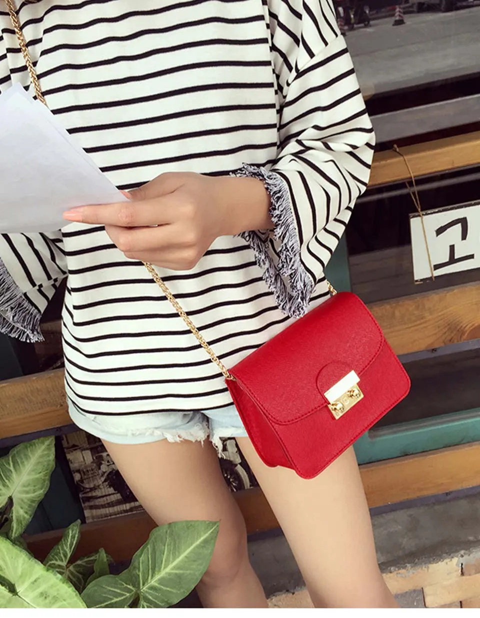 

SWDF Summer Brand Bags Women Leather Handbags Chain Small Women Messenger Bag Candy Color Women Shoulder Bag Party Lock Purse