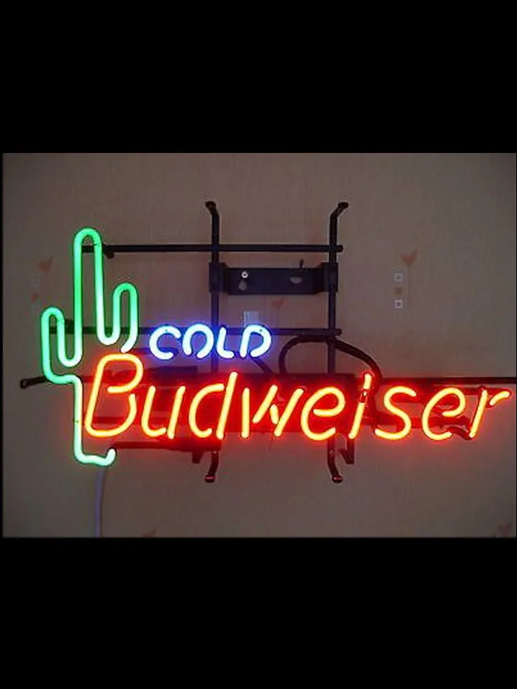 

Neon Sign For cold budweiser cactus neon bulbs sign Lamps resterant decorate light Home Display Shopping Hall Sign Coffee Bar