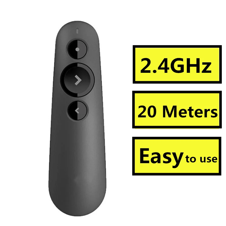 

RF 2.4GHz Wireless Presenter Remote Presentation USB Control PowerPoint PPT Clicker Conference classroom Speech Teaching Tools