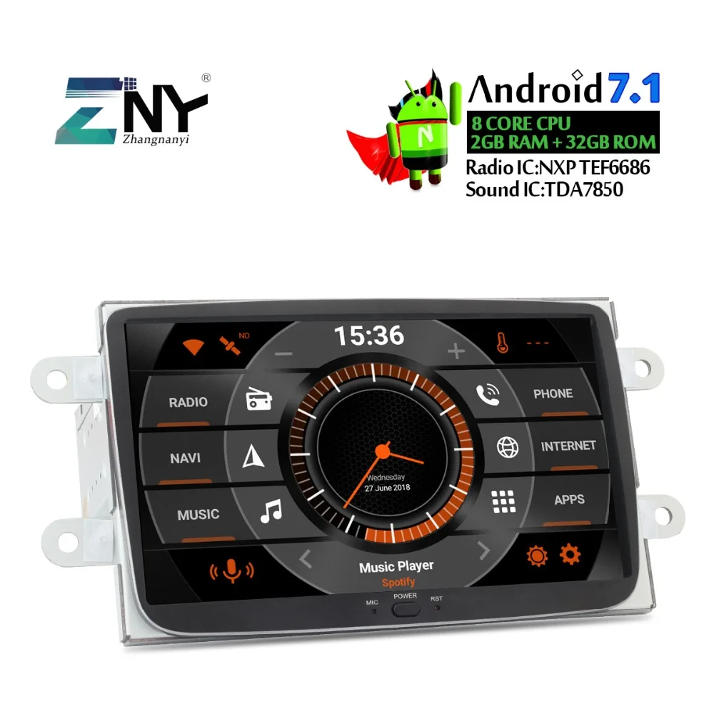 

8" HD Android 7.1 Car Stereo For Renault Duster Dacia Sandero Logan Dokker 1 Din Auto Radio Multimedia GPS GLONASS Navigation