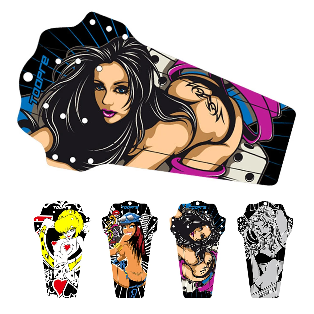 

1Pc Bicycle Mudguard Carbon Fiber Front/Rear Tire Wheel MTB Road Bicycle Fender with 4 Fixing Strap