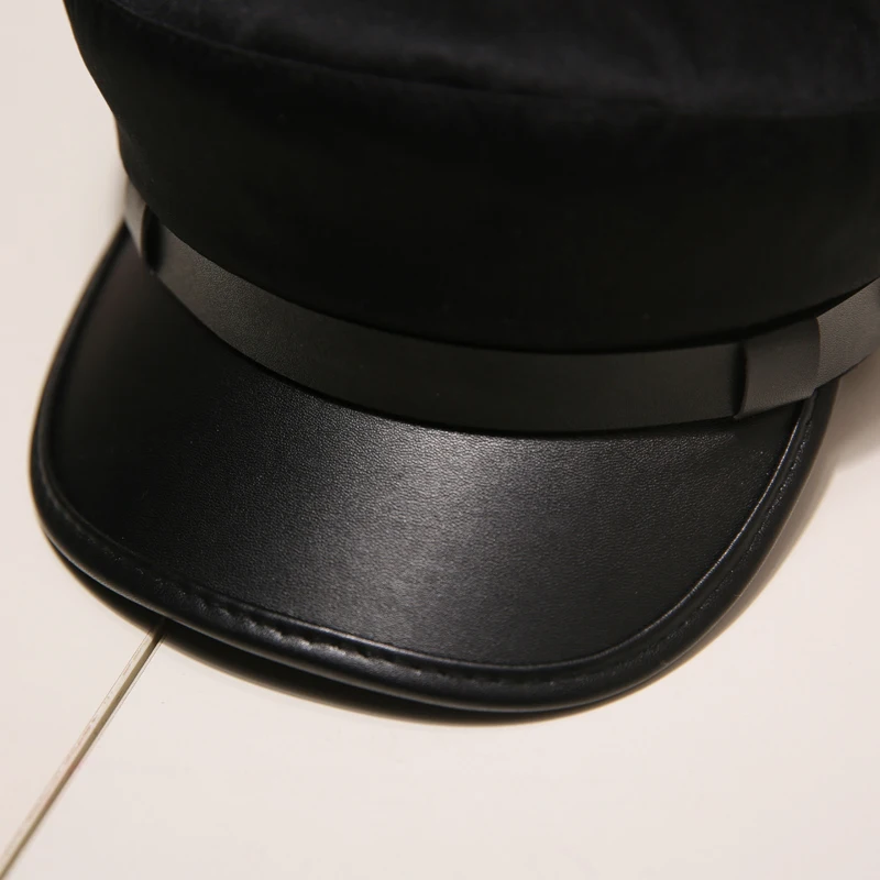 Новинка 2019 Зимняя кепка Newsboy для женщин черные Ретро Мужские береты baker