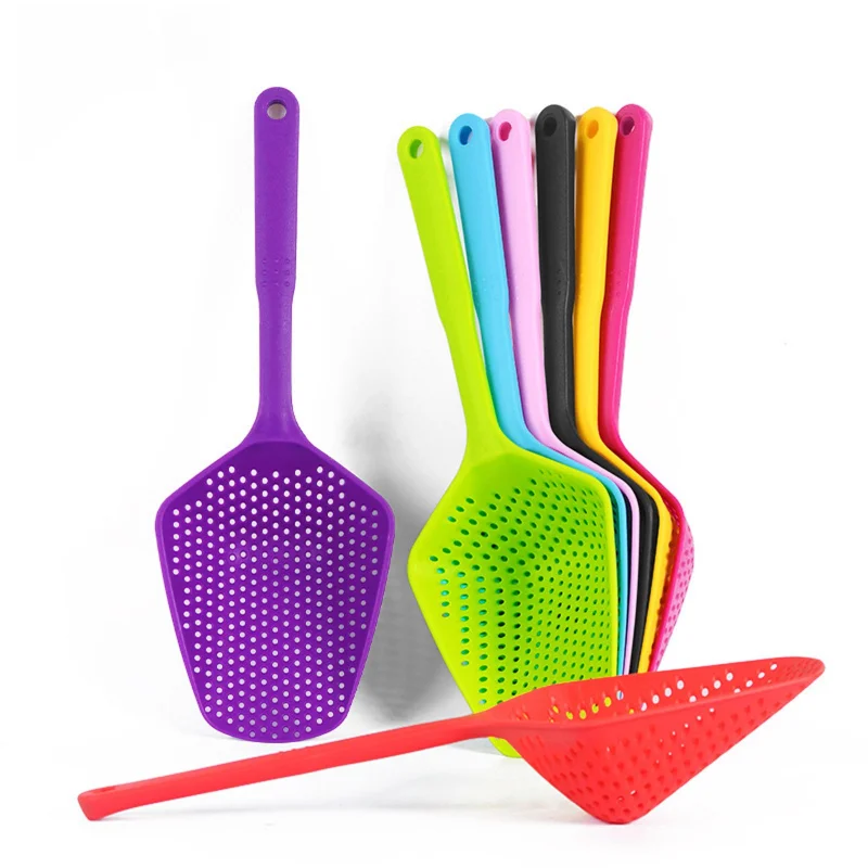 

Kitchen Large Scoop Colander Pasta Heat Resistant Strainer Plastic for vegetable Salad Spaghetti Ice Scoop Kitchen Accessories