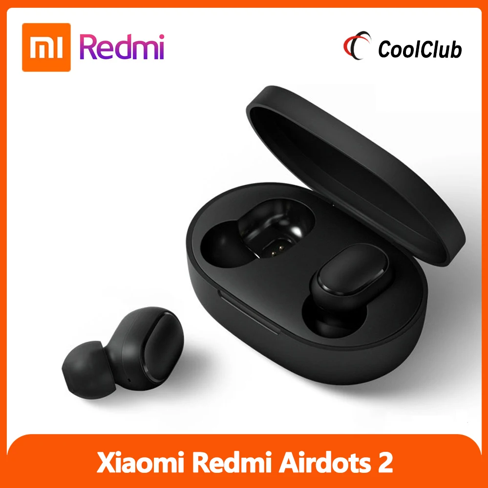 TWS стереонаушники Xiaomi Redmi Airdots 2 с поддержкой Bluetooth 2020 и ИИ управлением|Наушники
