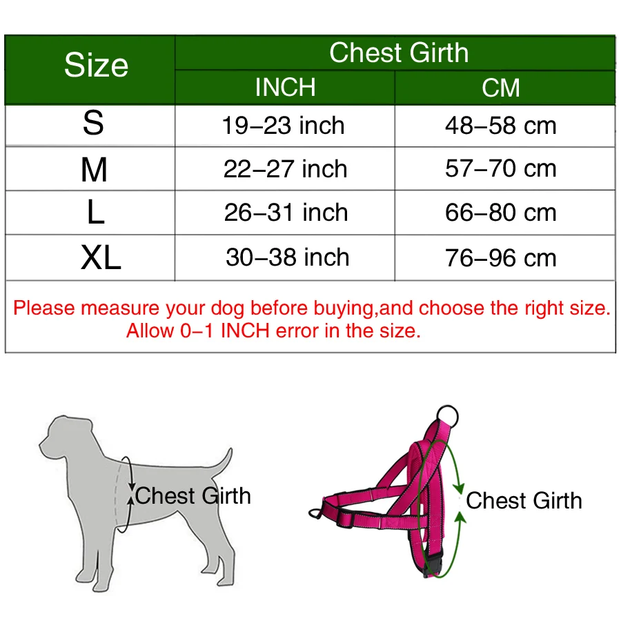 

Dog Harness Easy On and Off Adjustable Medium Large Dogs,Reflective no Pull Training Vest for pet Dogs walking harness