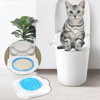 cat toilet trainer plastic puppy kitten litter box cats training litter tray mat pets cleaning toilet seat supplies