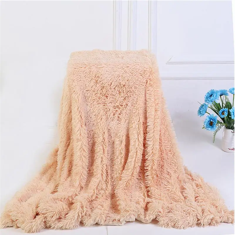 

Long Shaggy Soft Warm Bedding Sheet Large Super Soft Fuzzy Fur Faux Elegant Cozy With Fluffy Throw Blanket Bed Sofa Bedspread