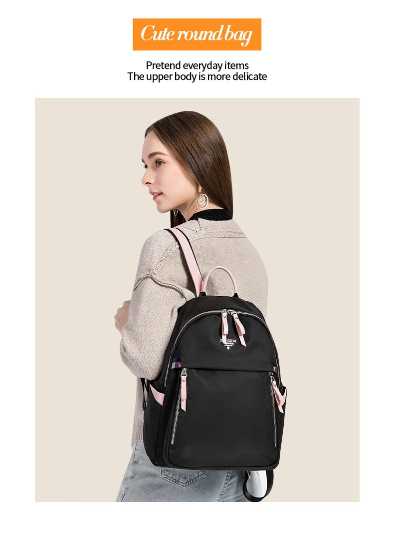 ZOGERmochila feminina new Oxford cloth casual simple backpack fashion canvas bag travel bag mochila mujer