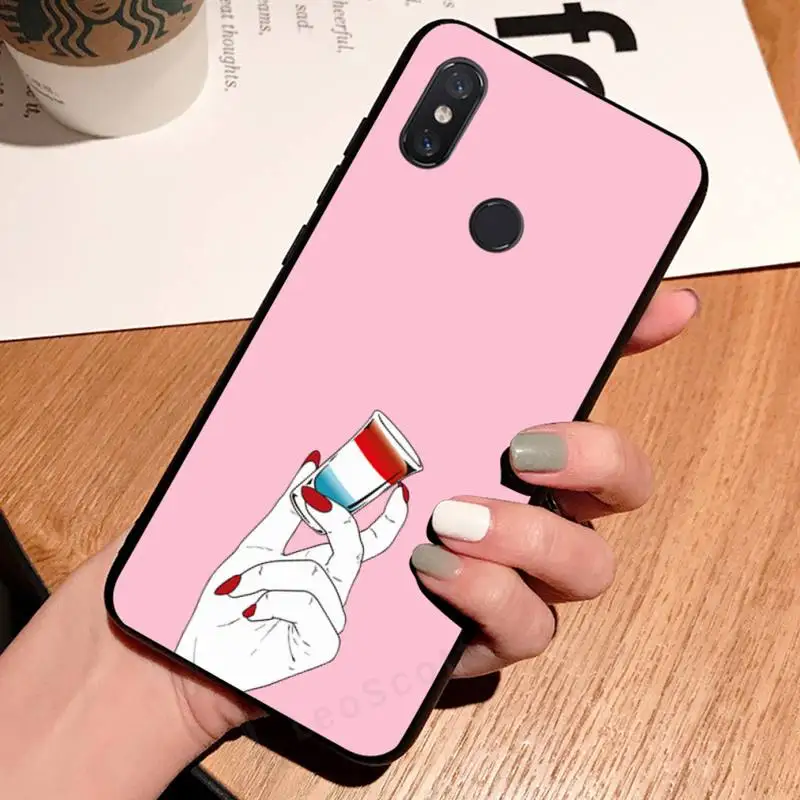 

Phone Case For Xiaomi Redmi 7 8 9t a3 9se k20 mi8 max3 lite 9 note 9s 10 pro finger