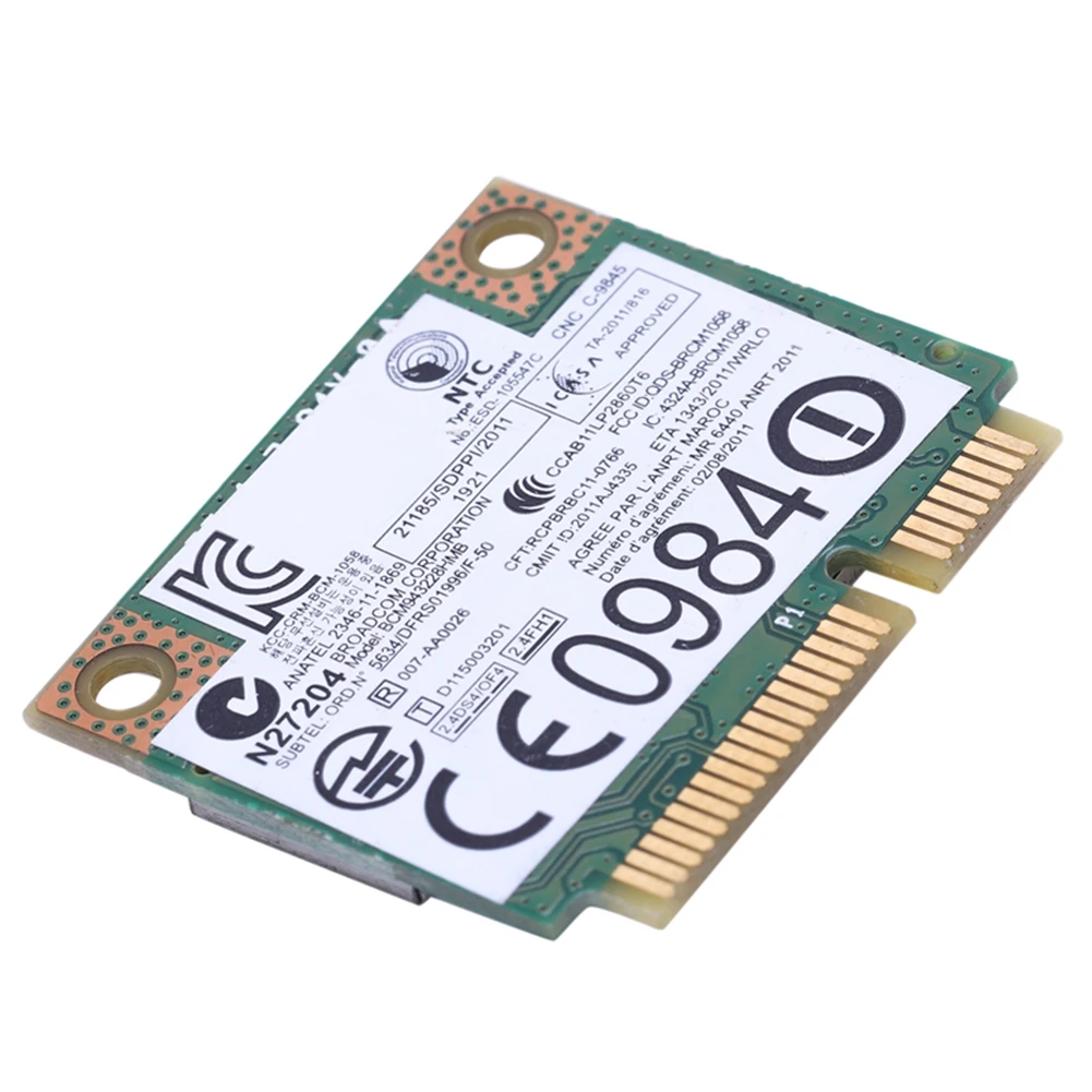 Electronic component 1*WLAN card 3*2.7Cm IBM Lenovo BCM943228HMB 04W3764 | Компьютеры и офис