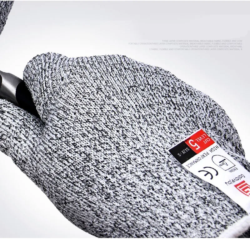 Безопасные рабочие охотничьи перчатки для рыбалки, кухонные перчатки для мужчин и женщин, нейлон, нож для мясника, анти-резка, ремонт убоя, столярные перчатки C96