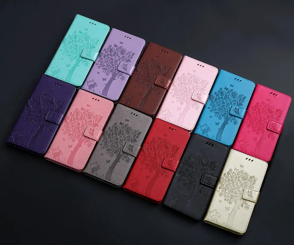 

S20 Embossing Leather Case for Galaxy S20 Ultra S10 S8 S9 Plus S7 Edge Note 10+ 5G Flip Wallet Cover Full Body Protection Capa