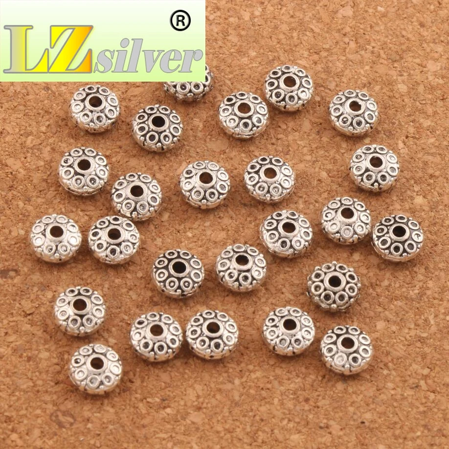 Circles Filigree Metal Ronddle Spacer Beads 4mm 200pcs Zinc Alloy Spacers Loose Bead For Jewelry DIY L537