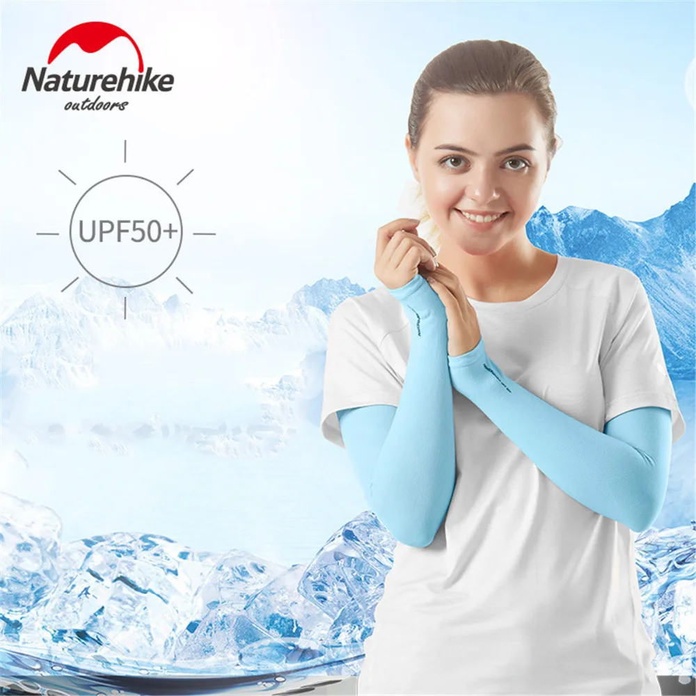 Наружные велосипедные нарукавники NATUREHIKE защита от УФ излучения ткань для льда