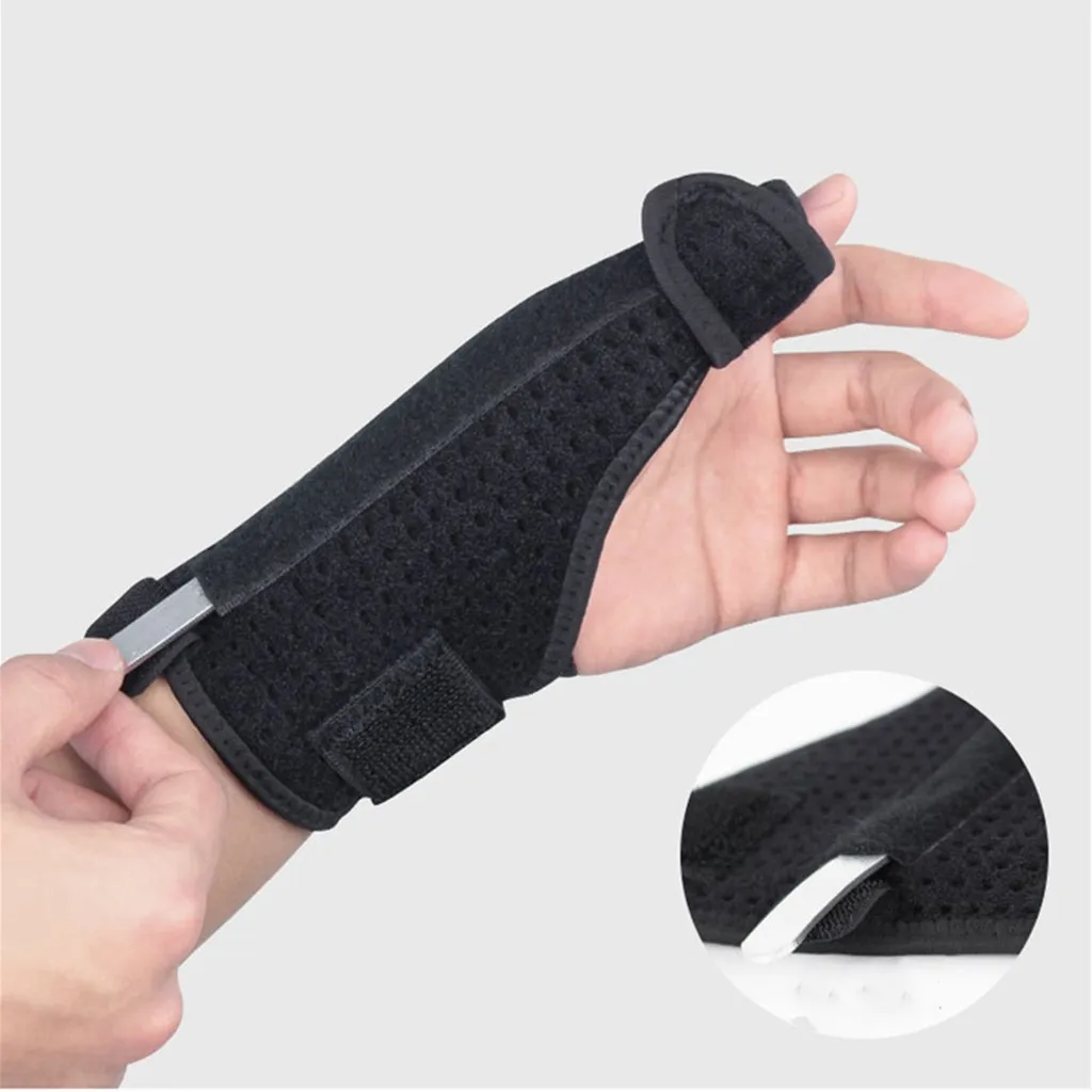 

Removable Wrist Thumb Steel Brace Support Adjustable Wristband Sports Protector Wrist Sweatband Muequera Deportiva academia