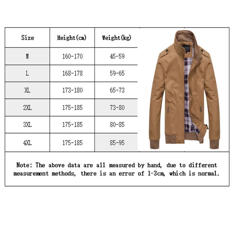 

2021 New Men's Spring and Autumn Casual All-match Style Jacket Solid Color Men's Sportswear Stand-up Collar Slim Men's Bomber Ja