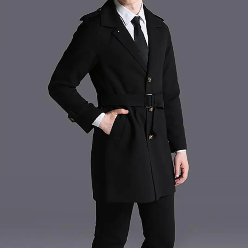 

HOT/Spring Men's New Fashion Single-breasted loose raglan sleeve casual cottonjacket Personalized customization Large size/S-6XL